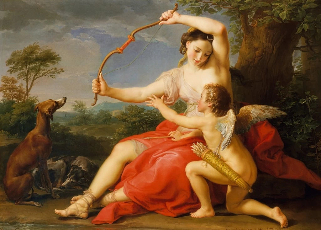Diana e Cupido - Batoni Pompeo